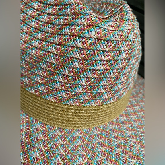 Multicolor straw hat - Picture 8 of 11